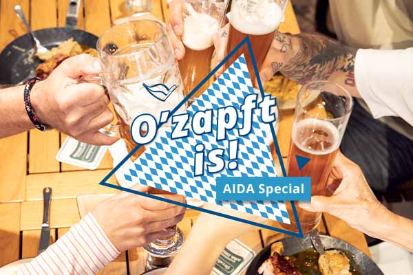 Anstoßen zum O'zapft is AIDA Special
