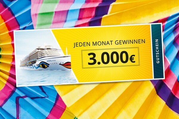 Ihre Chance auf einen 3.000 € Reisegutschein